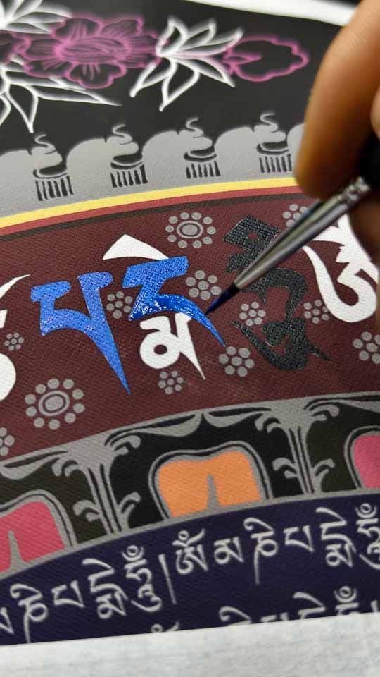 Mandala Thangka DIY Kit for Inner Peace and Wisdom