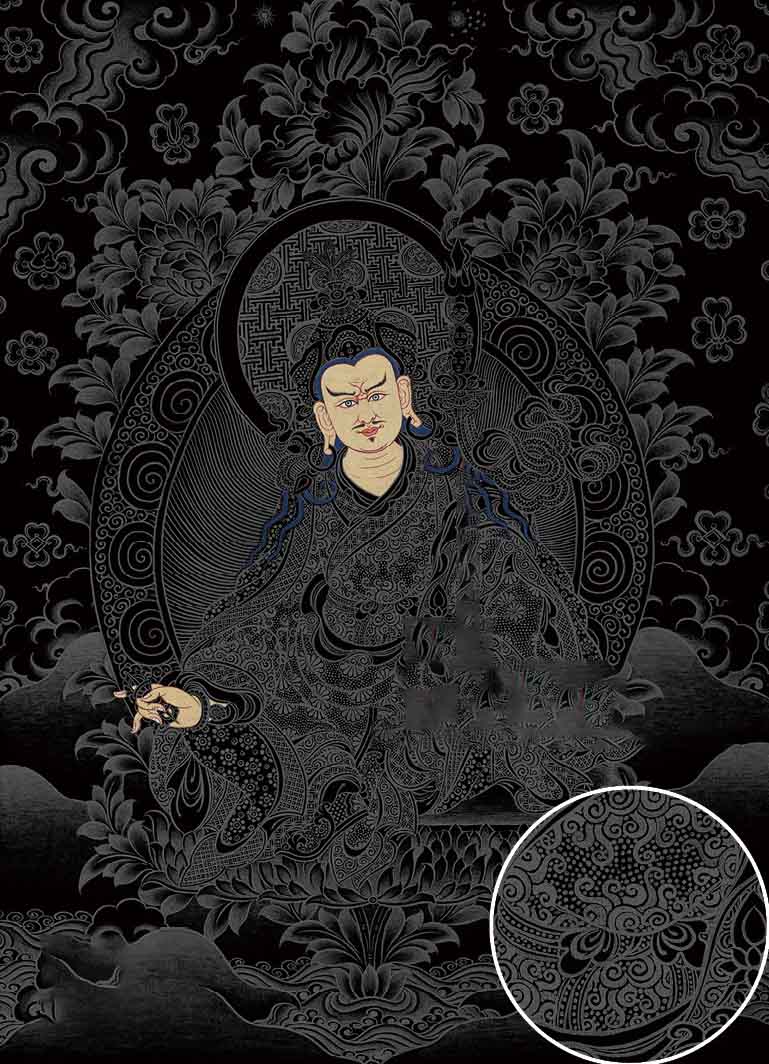 Sacred Guru Rinpoche Thangka DIY Kit – Elevate Your Space with Tibetan Wisdom