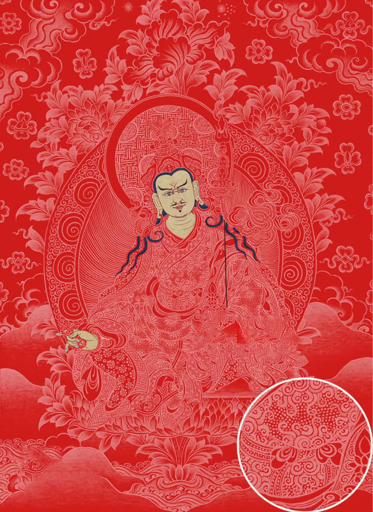 Sacred Guru Rinpoche Thangka DIY Kit – Elevate Your Space with Tibetan Wisdom