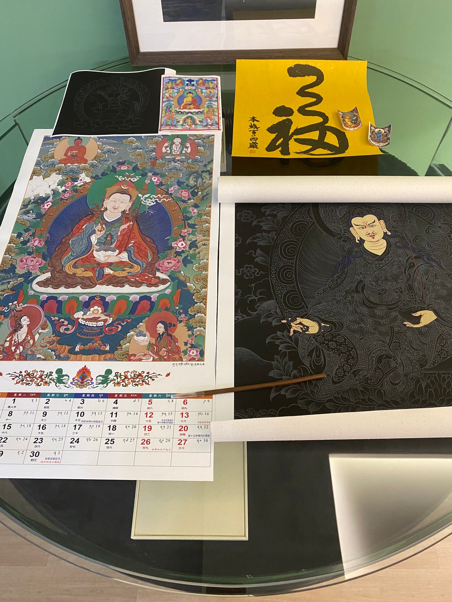 Sacred Guru Rinpoche Thangka DIY Kit – Elevate Your Space with Tibetan Wisdom