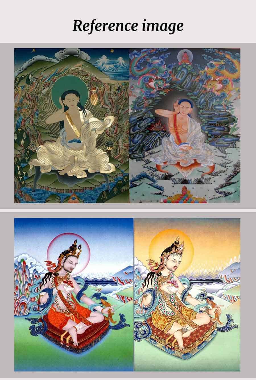 Thangka Coloring Book - White Outline Mindfulness Edition for Kids