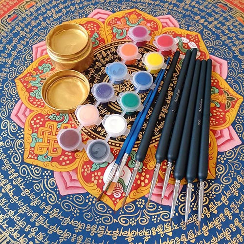 Thangka Gold Detailing Kit - Elevate Your Artistry with German Ultra-Fine Gold Powder