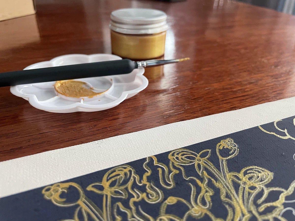 Thangka Gold Detailing Kit - Elevate Your Artistry with German Ultra-Fine Gold Powder
