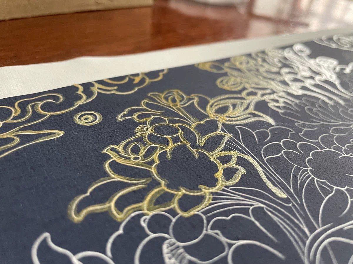 Thangka Gold Detailing Kit - Elevate Your Artistry with German Ultra-Fine Gold Powder