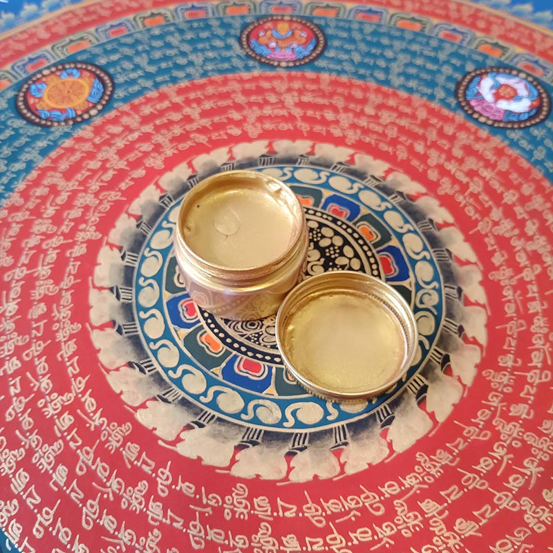 Thangka Gold Detailing Kit - Elevate Your Artistry with German Ultra-Fine Gold Powder
