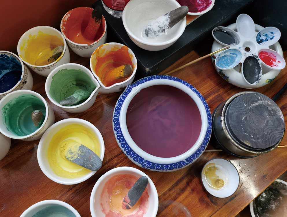 Beginner’s Mineral Pigment Set – 16 Colors for Thangka Painting