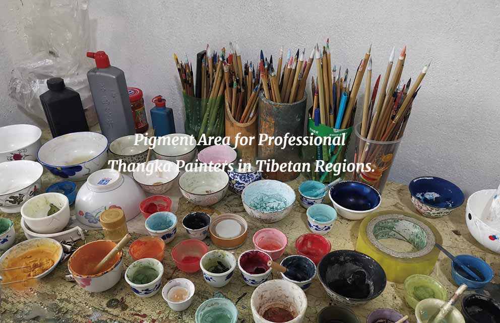 Beginner’s Mineral Pigment Set – 16 Colors for Thangka Painting