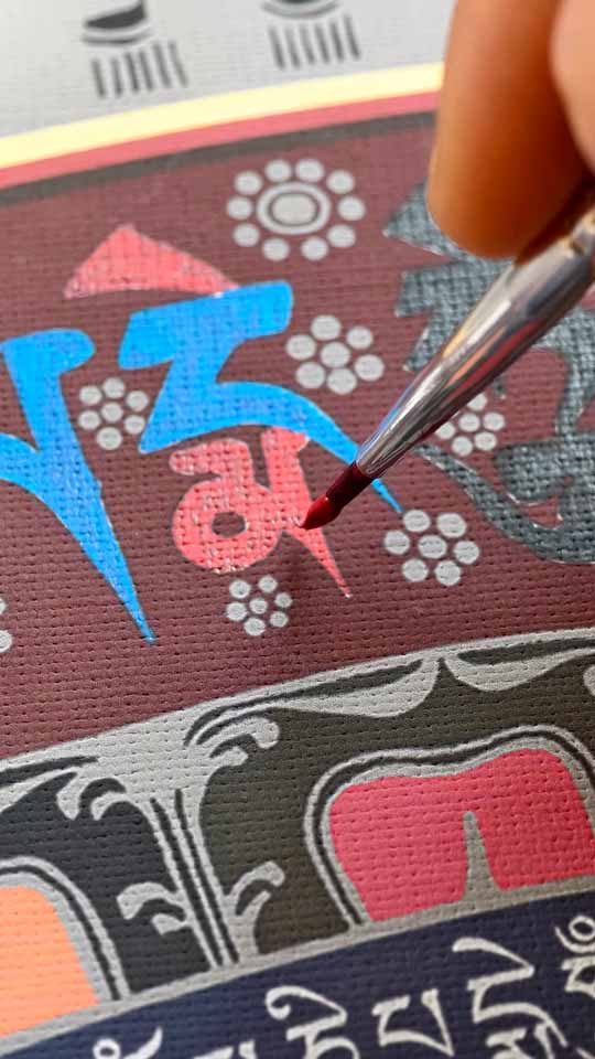 Mandala Thangka DIY Kit for Inner Peace and Wisdom