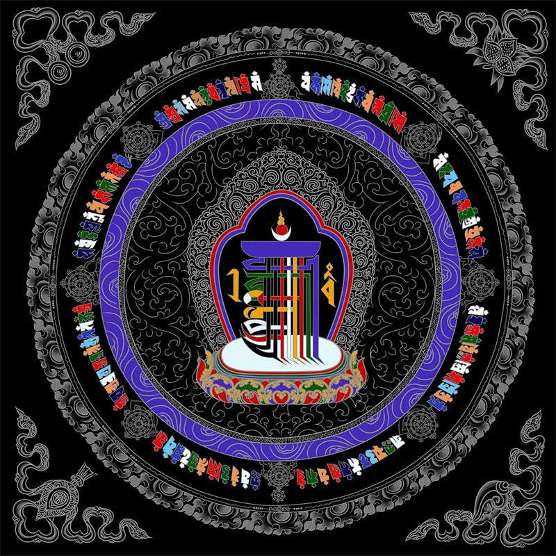 Masterpiece of Serenity Ten Attributes Thangka DIY Kit