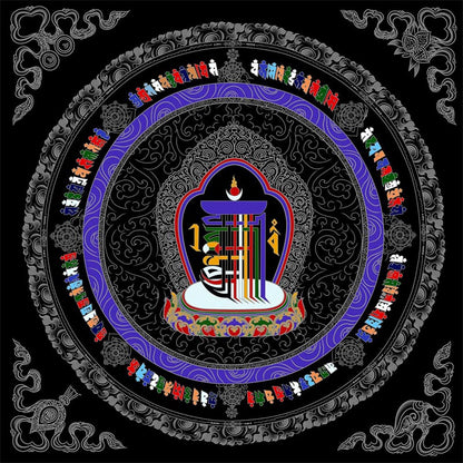 Masterpiece of Serenity Ten Attributes Thangka DIY Kit