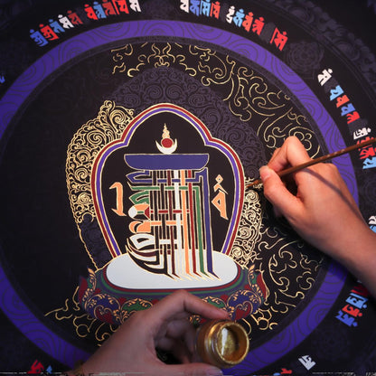 Masterpiece of Serenity Ten Attributes Thangka DIY Kit