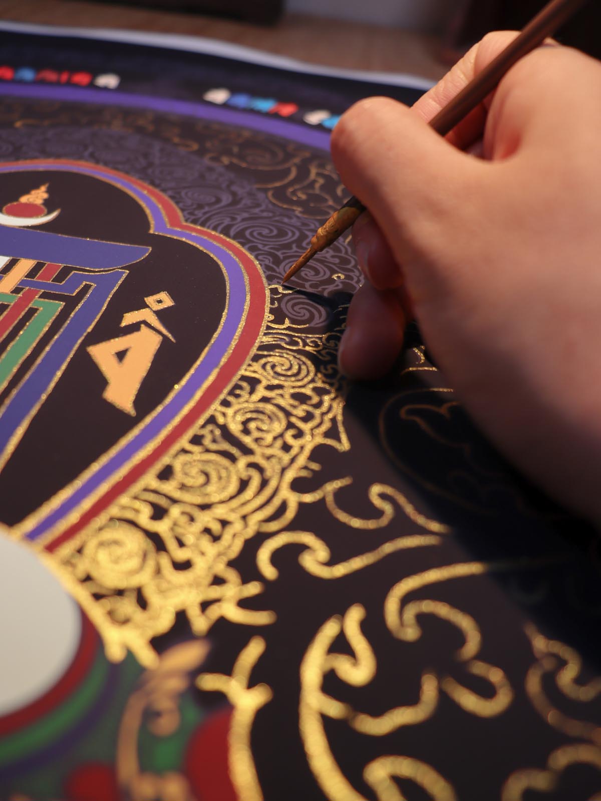 Masterpiece of Serenity Ten Attributes Thangka DIY Kit