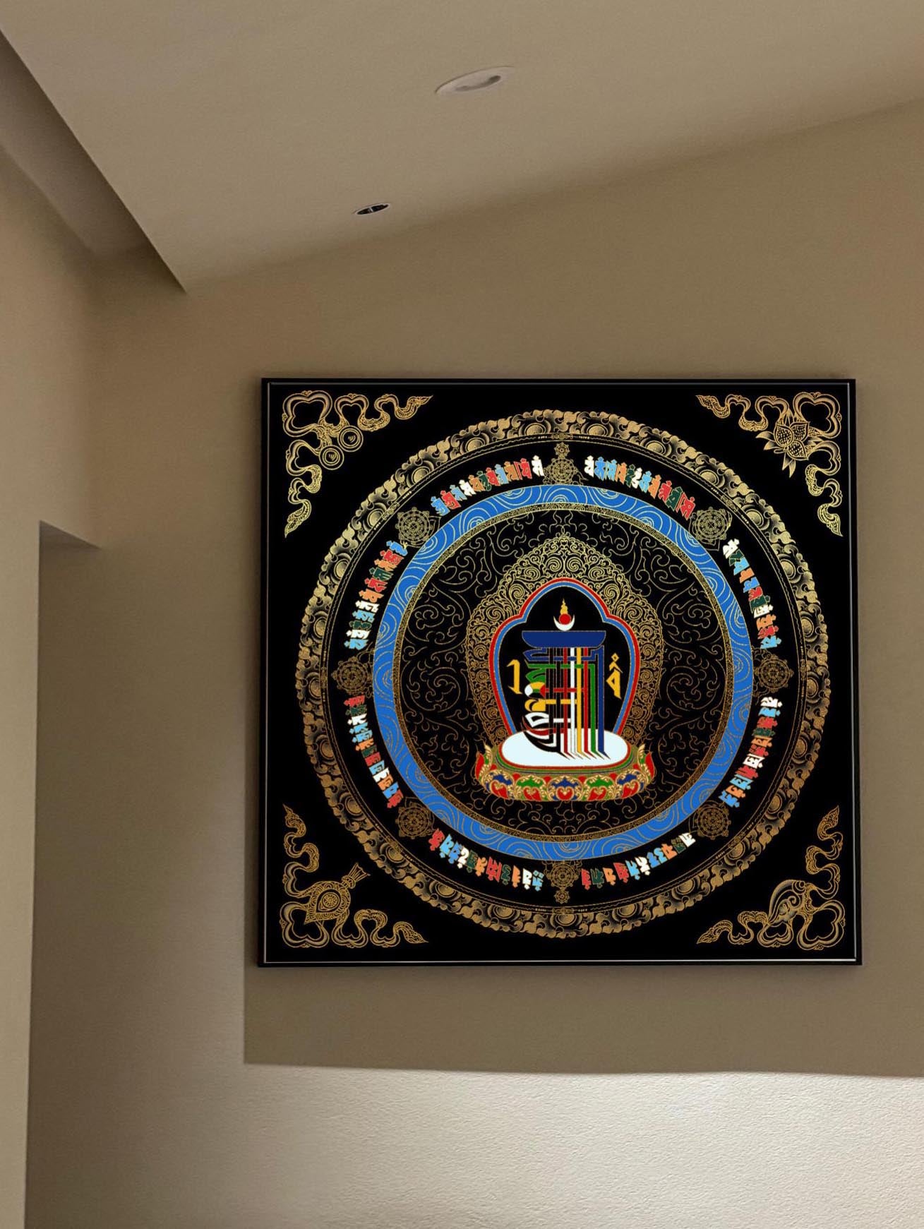 Masterpiece of Serenity Ten Attributes Thangka DIY Kit