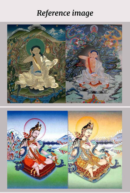 Thangka Coloring Book - White Outline Mindfulness Edition for Kids