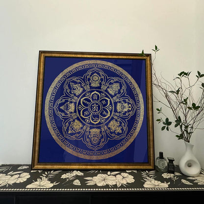 Thangka DIY Kit – Eight Auspicious Symbols Hand-Painting Decoration