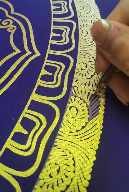 Thangka DIY Kit – Eight Auspicious Symbols Hand-Painting Decoration
