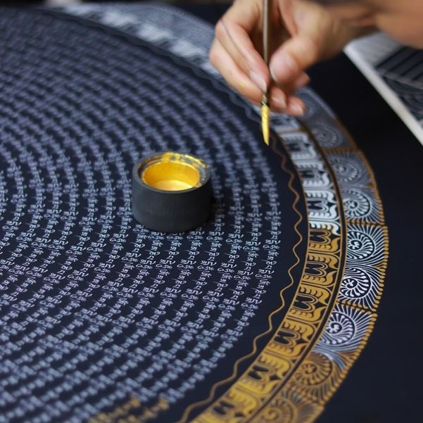 Tibetan Thangka DIY Kit: Empowerment with Six-Word Mantra