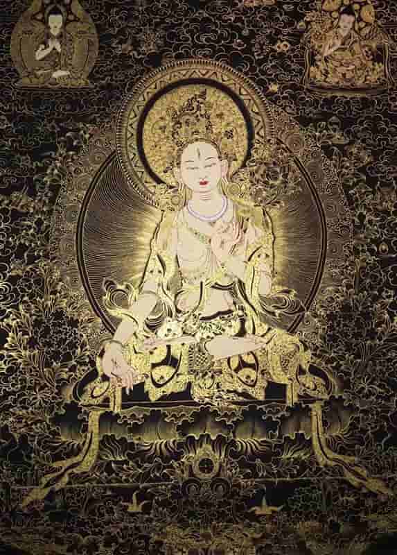 
White Tara Black Gold Thangka DIY Kit: A Journey to Inner Peace
